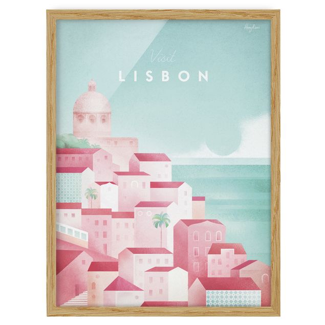 Quadros praia Travel Poster - Lisbon