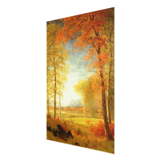Quadros por movimento artístico Albert Bierstadt - Autumn In Oneida County, New York