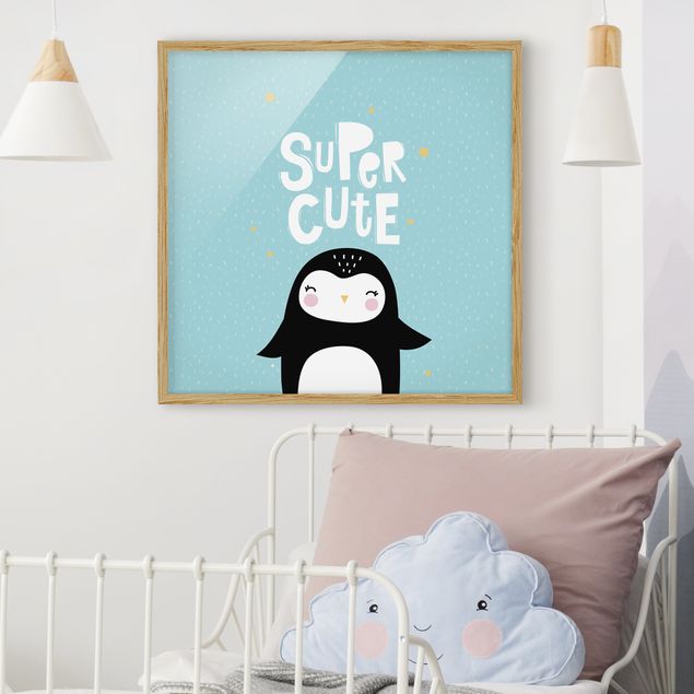 decoração para quartos infantis Super Cute Penguin