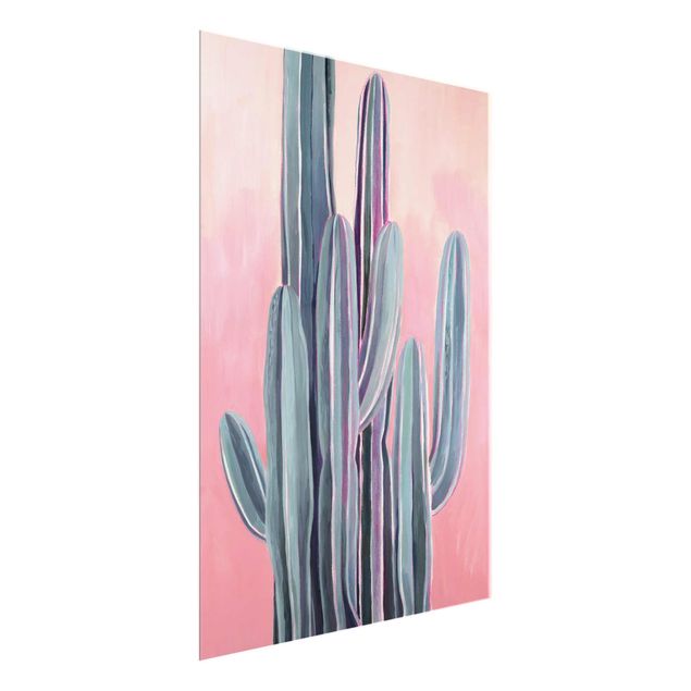 quadros de flores Cactus In Licht Pink II