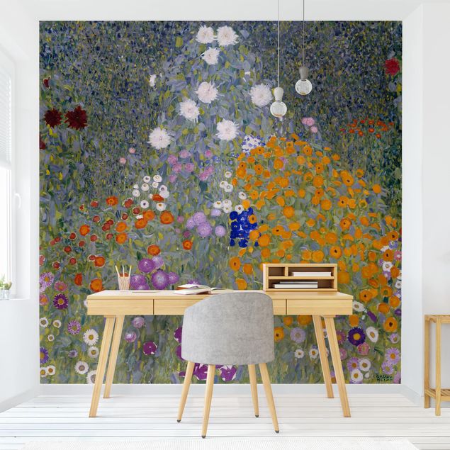 Quadros por movimento artístico Gustav Klimt - Cottage Garden
