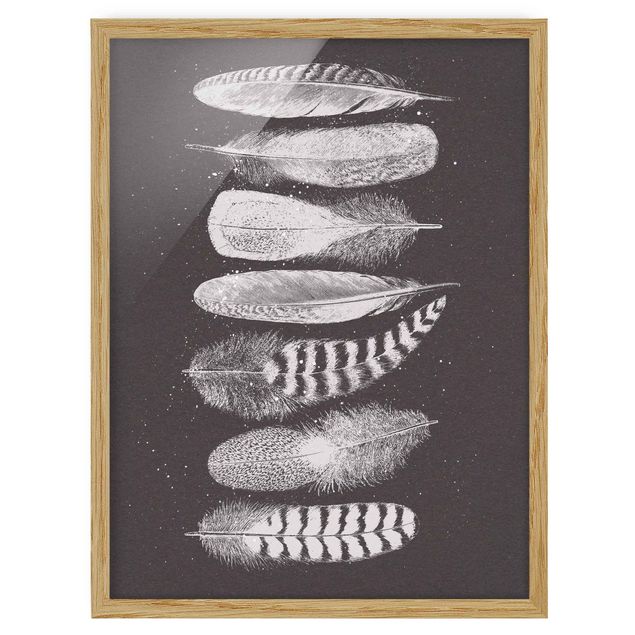 Quadros modernos Seven Feathers - Drawing