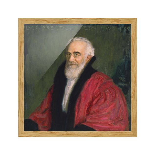 Quadros famosos Franz von Stuck - Portrait of Lujo Brentano