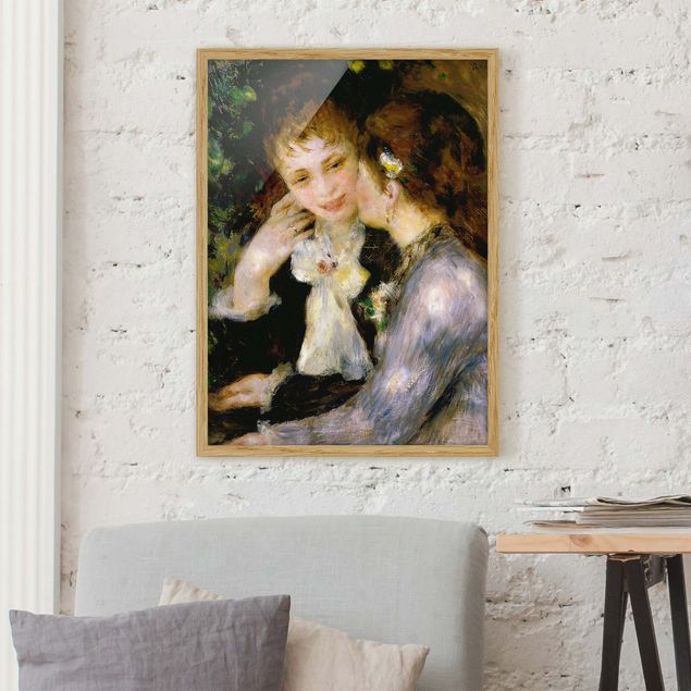 Quadros movimento artístico Impressionismo Auguste Renoir - Confidences