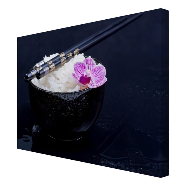 Quadros florais Rice Bowl With Orchid