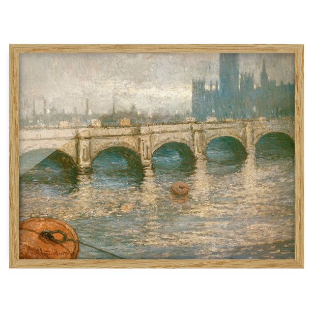 Quadros por movimento artístico Claude Monet - Thames Bridge And Parliament Building In London