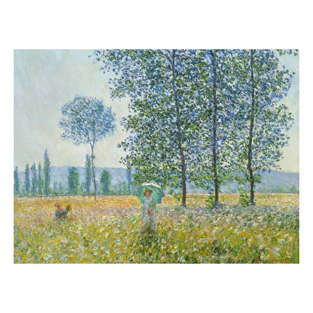 quadro de árvore Claude Monet - Fields In Spring