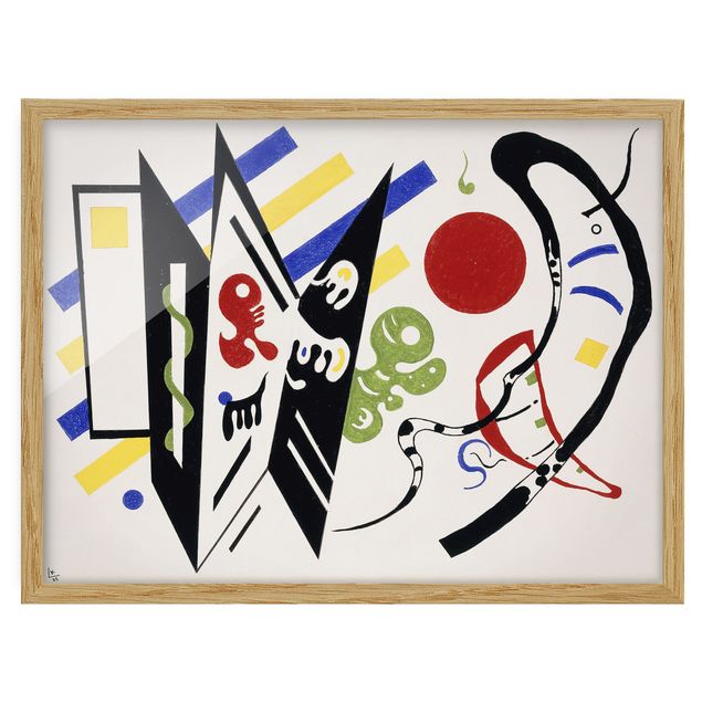 Quadros com moldura abstratos Wassily Kandinsky - Reciproque
