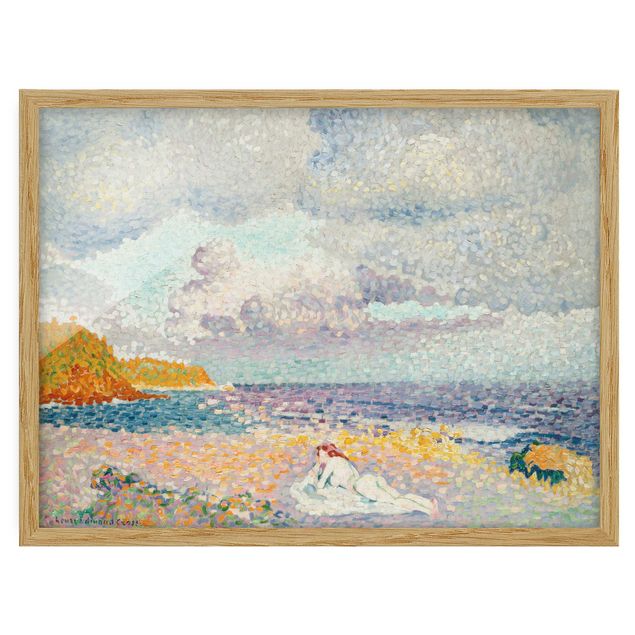 Quadros movimento artístico Pós-impressionismo Henri Edmond Cross - Before The Storm (The Bather)