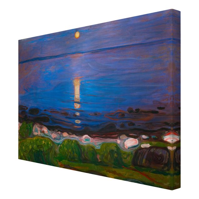 quadros de paisagens Edvard Munch - Summer Night By The Beach
