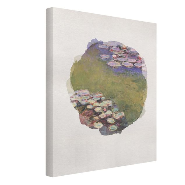 Quadros por movimento artístico WaterColours - Claude Monet - Water Lilies