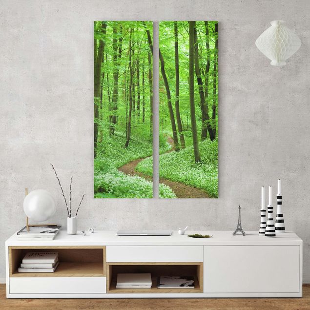 quadro de árvore Romantic Forest Track