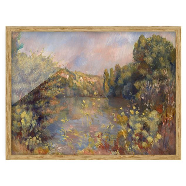 quadro com árvore Auguste Renoir - Lakeside Landscape