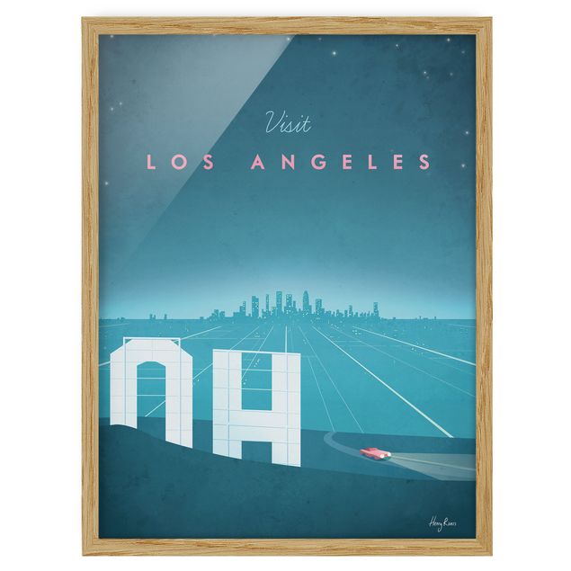 Quadros famosos Travel Poster - Los Angeles