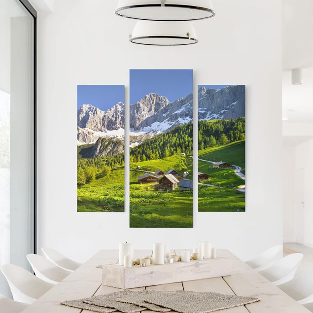 Telas decorativas montanhas Styria Alpine Meadow
