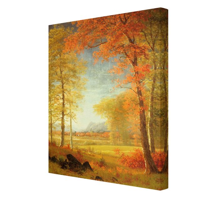 quadro com árvore Albert Bierstadt - Autumn In Oneida County, New York
