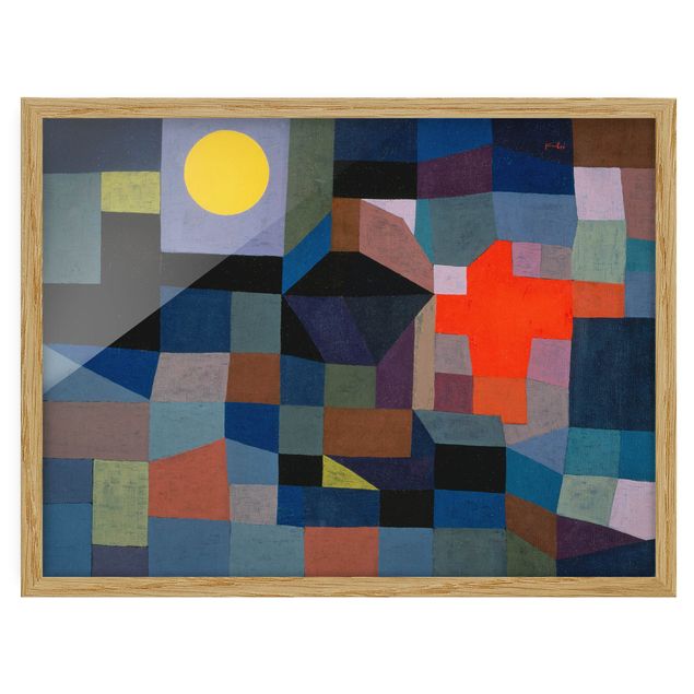 Quadros famosos Paul Klee - Fire At Full Moon