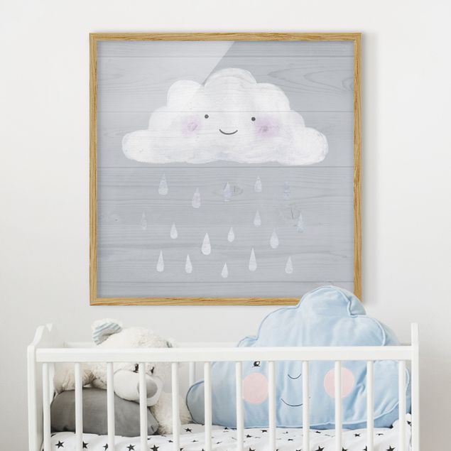 quadro de amor Cloud With Silver Raindrops