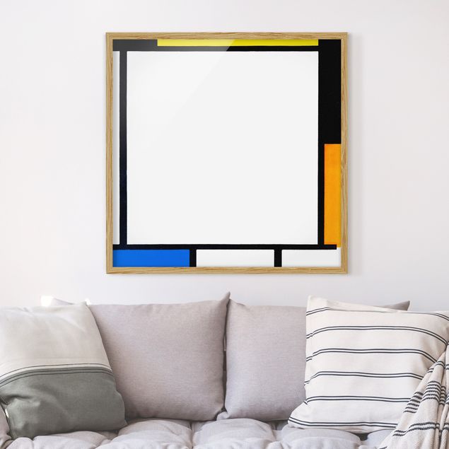 Quadros movimento artístico Impressionismo Piet Mondrian - Composition II