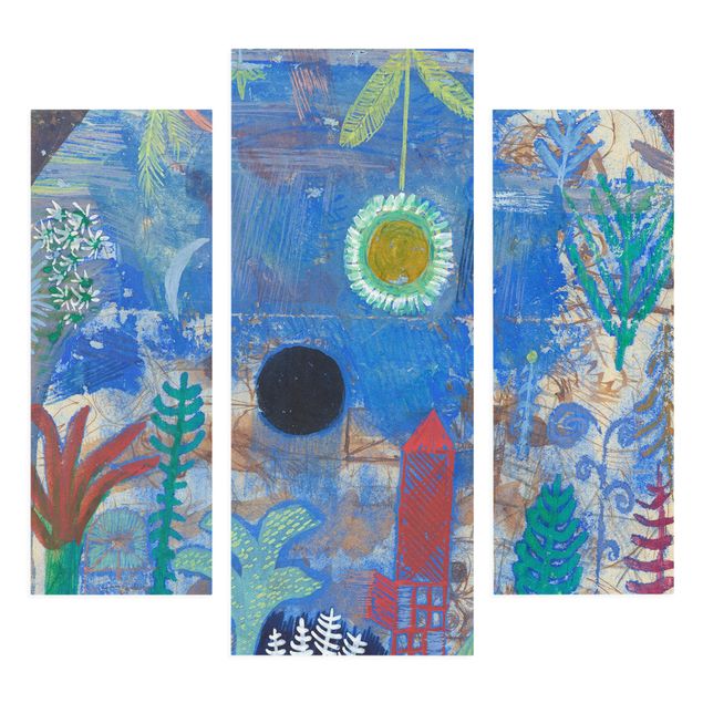 telas decorativas para sala de jantar Paul Klee - Sunken Landscape