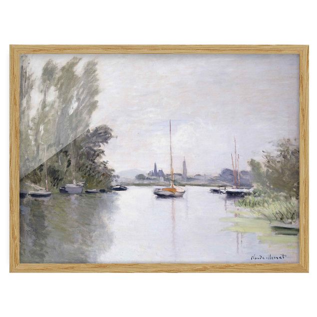 quadros de paisagens Claude Monet - Argenteuil Seen From The Small Arm Of The Seine