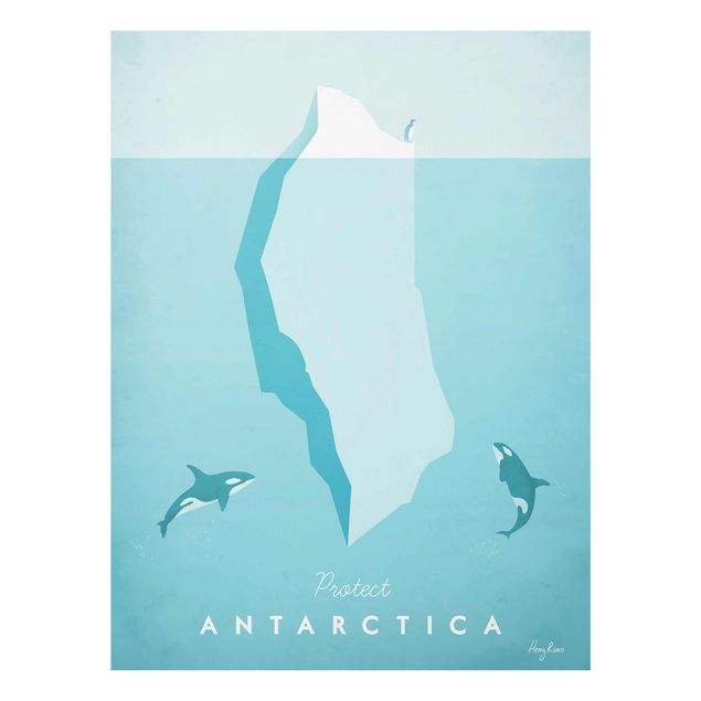 Quadros mar Travel Poster - Antarctica