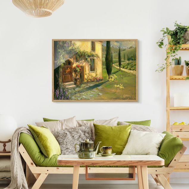 quadro com paisagens Italian Countryside - Cypress