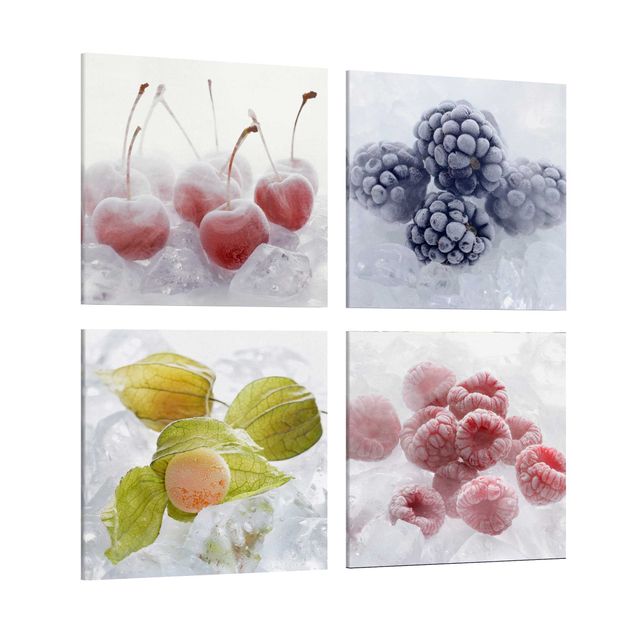Telas decorativas legumes e fruta Frozen Fruit