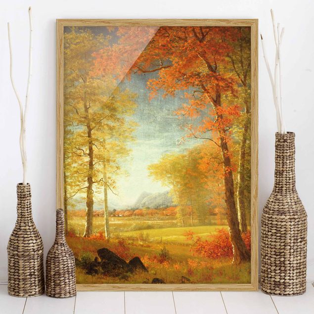 decoraçoes cozinha Albert Bierstadt - Autumn In Oneida County, New York