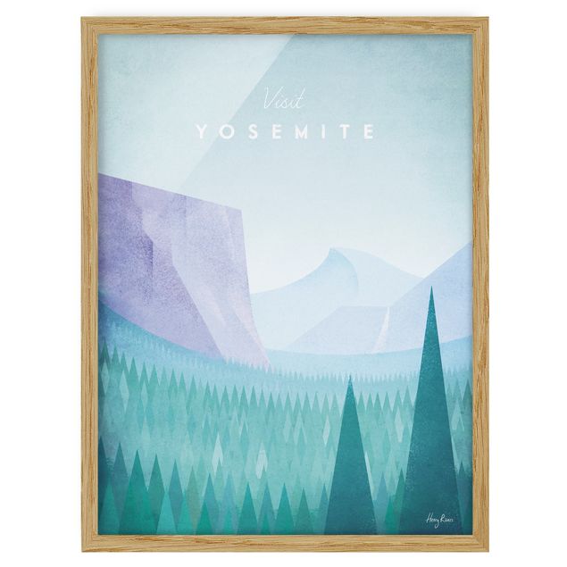 quadro com paisagens Travel Poster - Yosemite Park