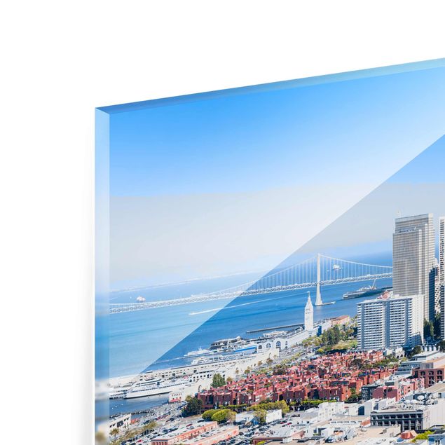 quadro de vidro San Francisco Skyline