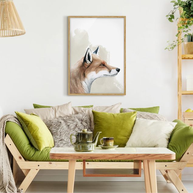 quadros modernos para quarto de casal Forest Friends - Fox
