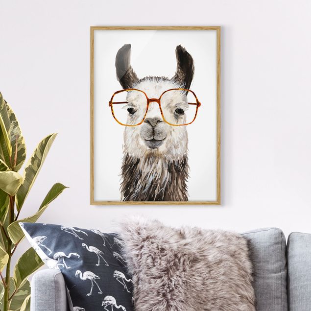decoraçoes cozinha Hip Lama With Glasses IV