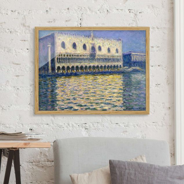 Quadros movimento artístico Impressionismo Claude Monet - The Palazzo Ducale