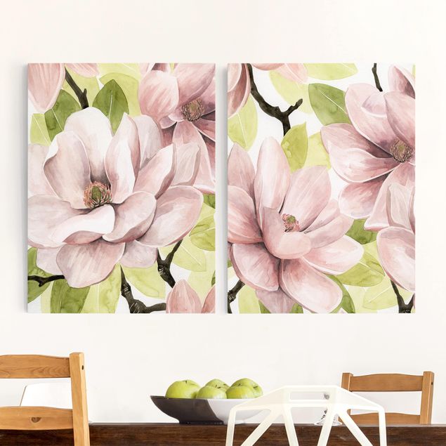 decoraçao para parede de cozinha Magnolia Blush Set I