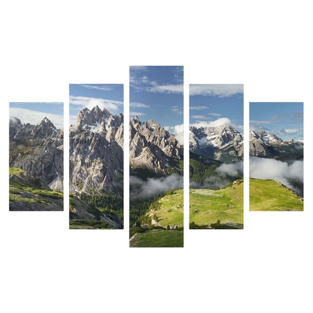 Telas decorativas paisagens Italian Alps