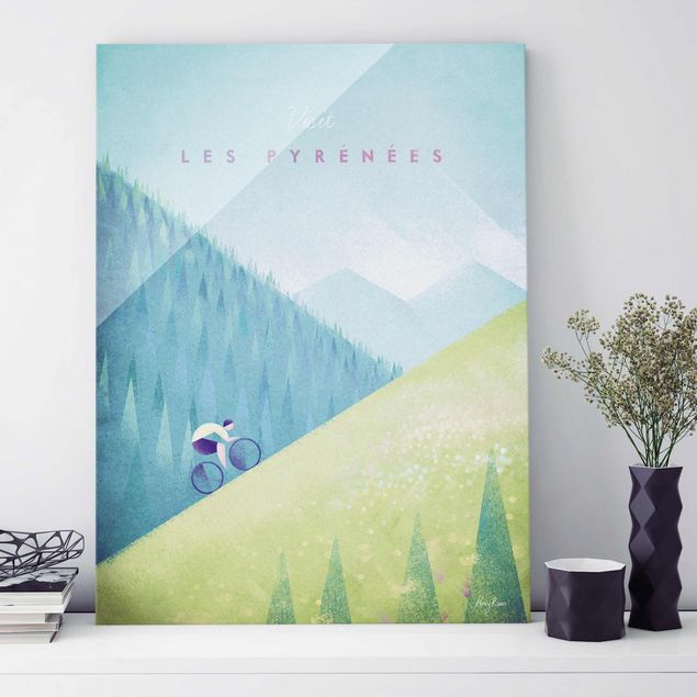 decoraçao para parede de cozinha Travel Poster - The Pyrenees