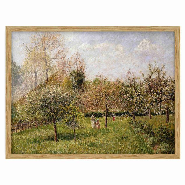 Quadros movimento artístico Romantismo Camille Pissarro - Spring In Eragny