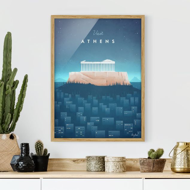 decoraçao para parede de cozinha Travel Poster - Athens