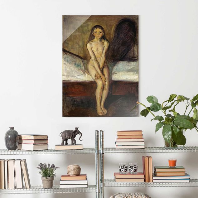 Quadros movimento artístico Expressionismo Edvard Munch - Puberty