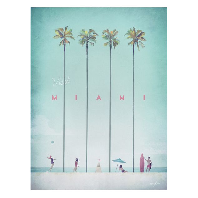 Quadros mar Travel Poster - Miami