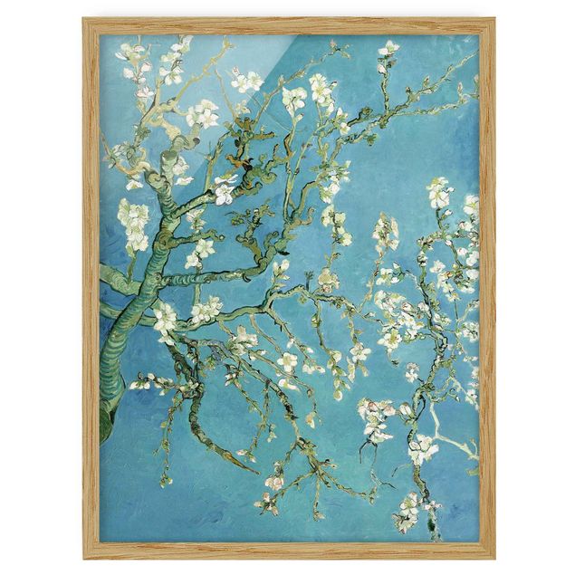 Quadros movimento artístico Pós-impressionismo Vincent Van Gogh - Almond Blossoms
