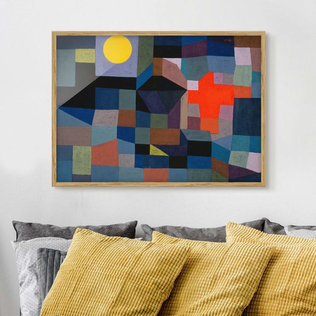 decoraçao para parede de cozinha Paul Klee - Fire At Full Moon