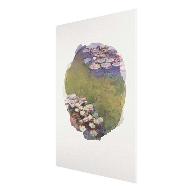 quadros de paisagens WaterColours - Claude Monet - Water Lilies