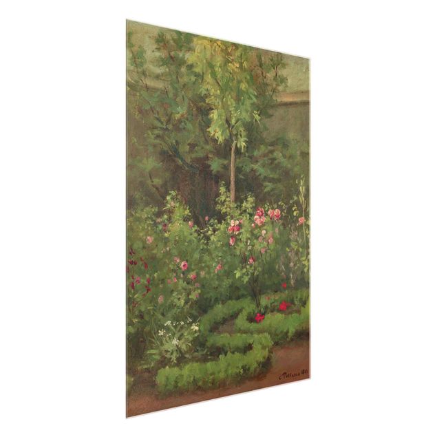 Quadros movimento artístico Impressionismo Camille Pissarro - A Rose Garden