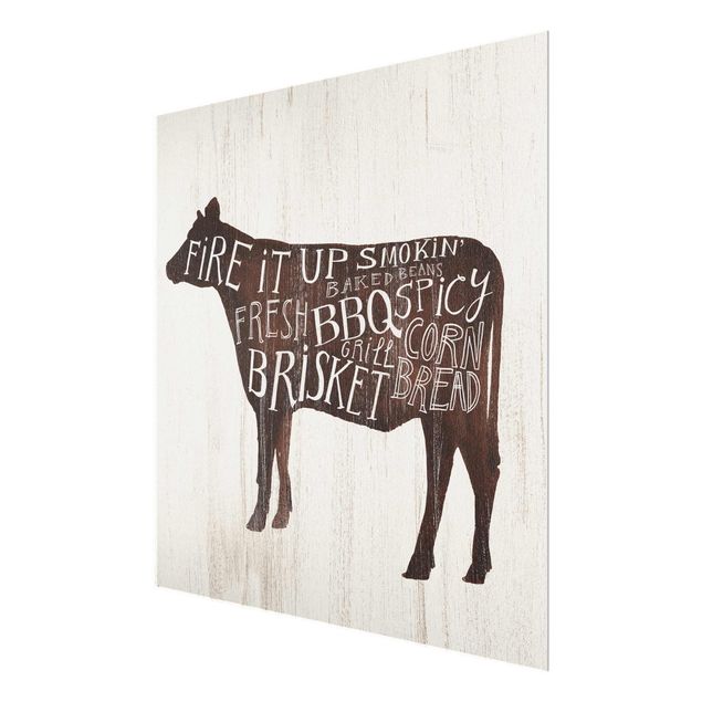 decoração quadros Farm BBQ - Cow