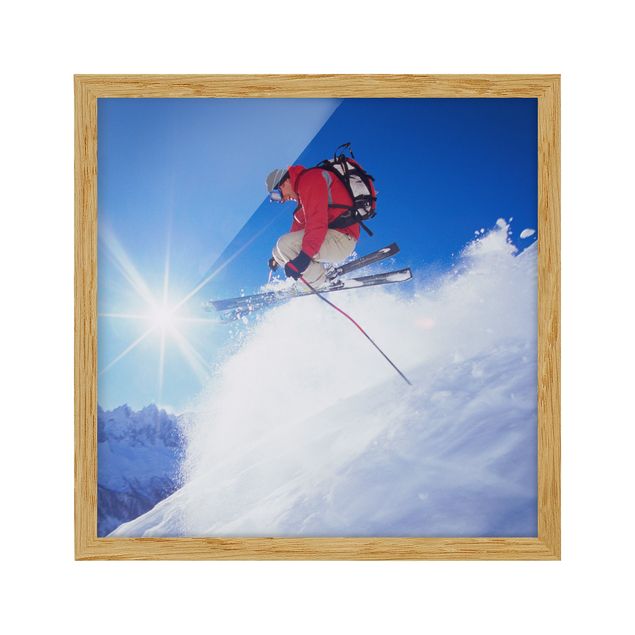 quadros modernos para quarto de casal Ski Jumping