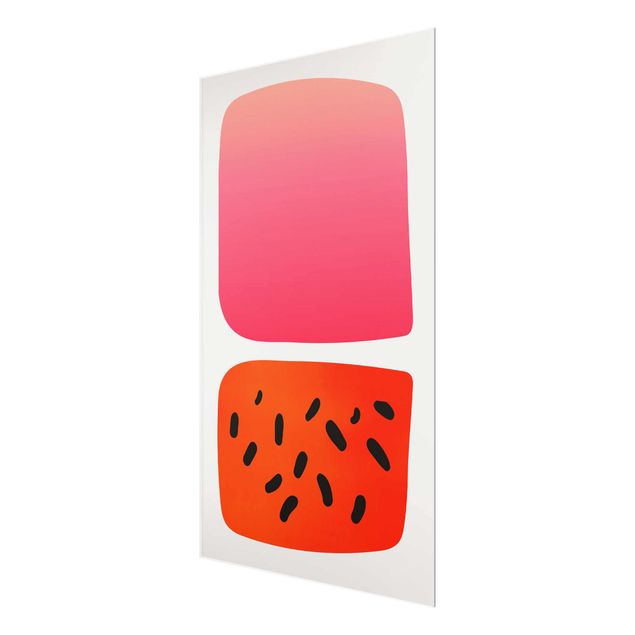 quadros para parede Abstract Shapes - Melon And Pink