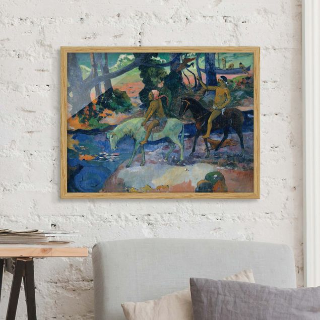 Quadros movimento artístico Impressionismo Paul Gauguin - Escape, The Ford