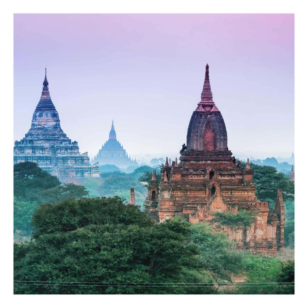 Quadros em vidro cidades e paisagens urbanas Temple Grounds In Bagan
